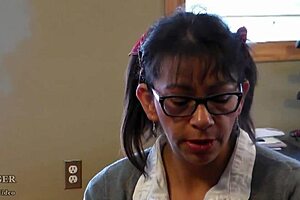 Stud can't tell teen 18+ twins apart during blowjob and fucking.