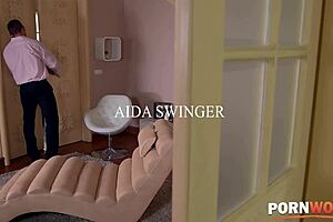 Aida swinger gets drilled between tits and pussy