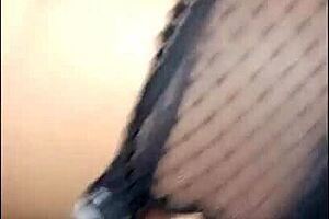 Blonde milf in lingerie gets her first big black cock anal