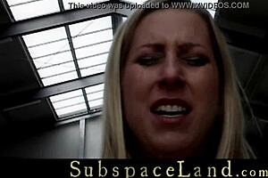 Captive Teen Slaves Bound and Humiliated with Rough BDSM Fucking at Stable