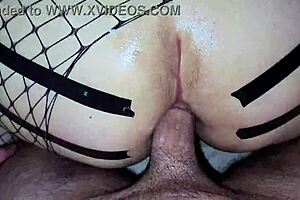 Stepdad, We're In My Days, We'll Have To Have Anal Sex! Stepdaughter Uses Full Body Fishnet To Satisfy Her Stepfather In Homemade Anal Sex, She Uses Tape To Open Her Ass