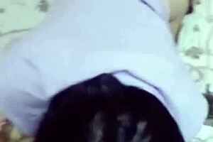 I met my new girlfriend in black stockings, her ass is so tempting and durable for fucking