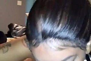 My ex sucking my dick while her boyfriend at work