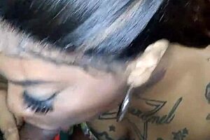 My ex sucking my dick while her boyfriend at work