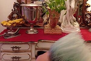 Hey, check out this masked older gay man in amateur action