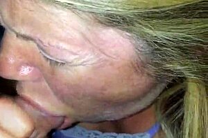 British milf blowjob swallows cum deeply