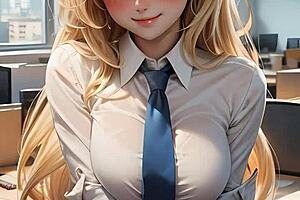 lily summers working in the office for malax project