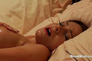 Intense pussy fingering and orgasm for dominant lady for maid
