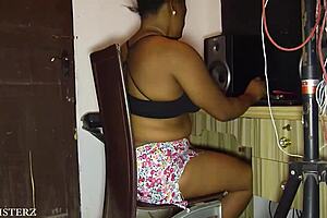 all alone with my female producer, things got heated when she bent over for doggystyle fucking.