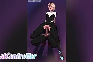 gwen stacy spidergwen kissing compilation