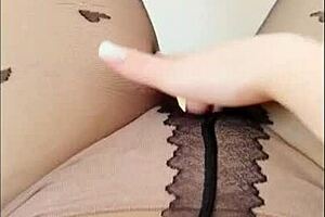 This Homemade Video Shows Squirting Orgasm Through Pantyhose in Public Outdoors