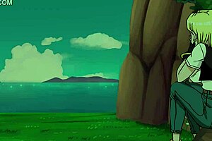 rescuing android 18 hentai animated video 😏