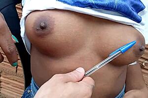 Young Neighbor Sucks Pen in Ass to Provoke Me