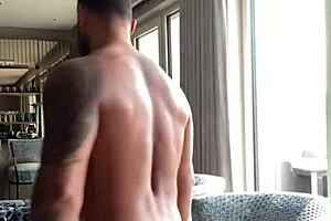 I, Viktor Rom, tattooed big muscle gay, dance naked then masturbate my BBC