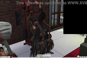 Futanari shemales explore sex and fun in sims 4 3d
