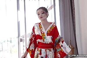 Christy Love and Young Geisha in Training Share Intimate Moments