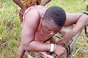 intense bicycle fuck with my hot ebony girl outdoor, her big ass bouncing on my cock until cum