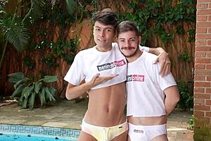 backstage fun with rodrigo weeh and naughty gatinhos in wild safados moments. get a peek at the raw behind-the-scenes action with these teen stars.