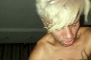 gay guy rides cock hard after party