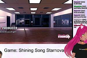 vtuber dives into shining song starnova aki route part 3, petite and kinky