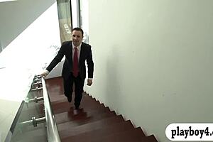 August Ames takes that big cock deep.