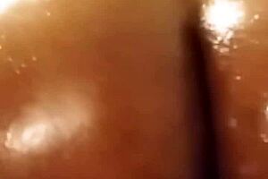 does this black milf ride and bend over in wet doggystyle with her real couple?