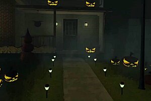 Vampire girl dominates new pet