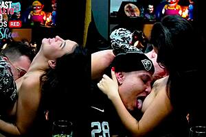 Ruan and everton suck natasha steffens tits hard