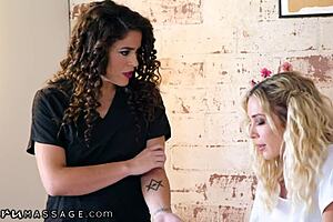 Nuru massage game and face sitting competitive stepsisters