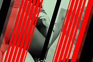 hot blonde seducing office boy at work.