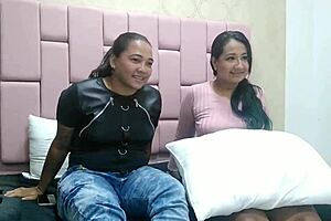 Colombian lesbian licks big ass and pussy deeply.