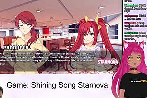 vtuber dives into shining song starnova aki route part 3, petite and kinky