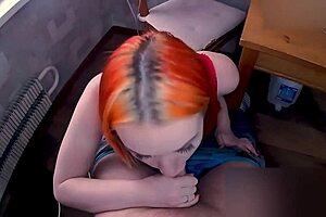 i fucked that hot redhead sexwife on the desk