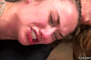 Busty Trainee Tied And Roughly Fucked In Bondage