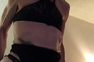 Mature tranny gets fucked by big black cock?