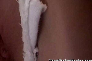 Lactating Mature Teases with Milky Blowjob Skills