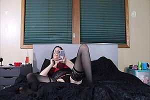 feeling so horny, i fuck my tight pussy with vibrator while drunk