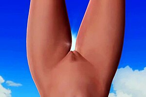 Honoka Teases With Big Tits And Ass On Beach In Nude Close Up!