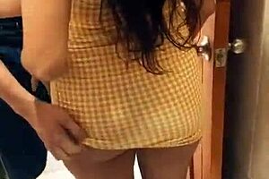 The Seller Snuck Behind The Fitting Room And Fucked Me Hard In The Clothes Store!