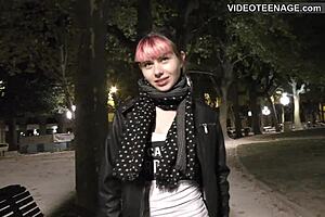 18 year old teen 18+ does anal casting with dildo