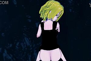 Anna from Shaman King exorcises with her wet vagina 😈