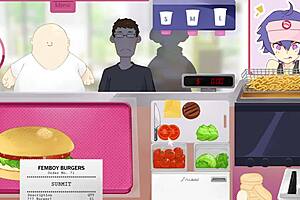 Intriguing Femboy Burgers hentai game trailer.
