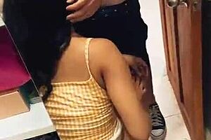 The Seller Snuck Behind The Fitting Room And Fucked Me Hard In The Clothes Store!