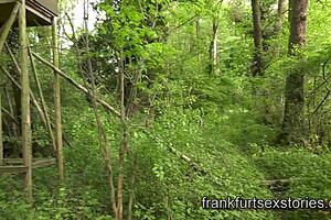 Rough gay orgy with four horny studs outdoors