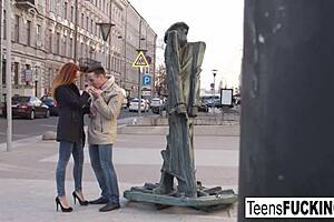 Women with stunning red hair receive a full penetration of their tight vagina with ejaculate