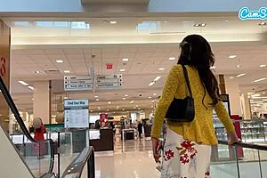 so, i was cumming hard in public with my interactive toy. lunch turned into a huge wet orgasm!