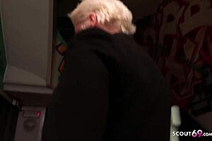 mila milan, german milf with huge saggy tits, gets anal in backroom model job 😈