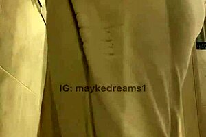 Ebony Guy Shaves in Bathroom