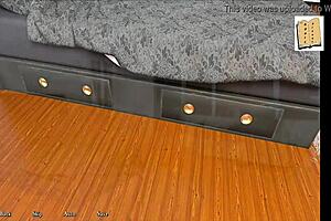 Exploring the chick route in being a dik game with teen 18+ brunette