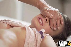 An old man from Vip4k passionately tends to a petite young 18+ lassie with unmatched care and desire.